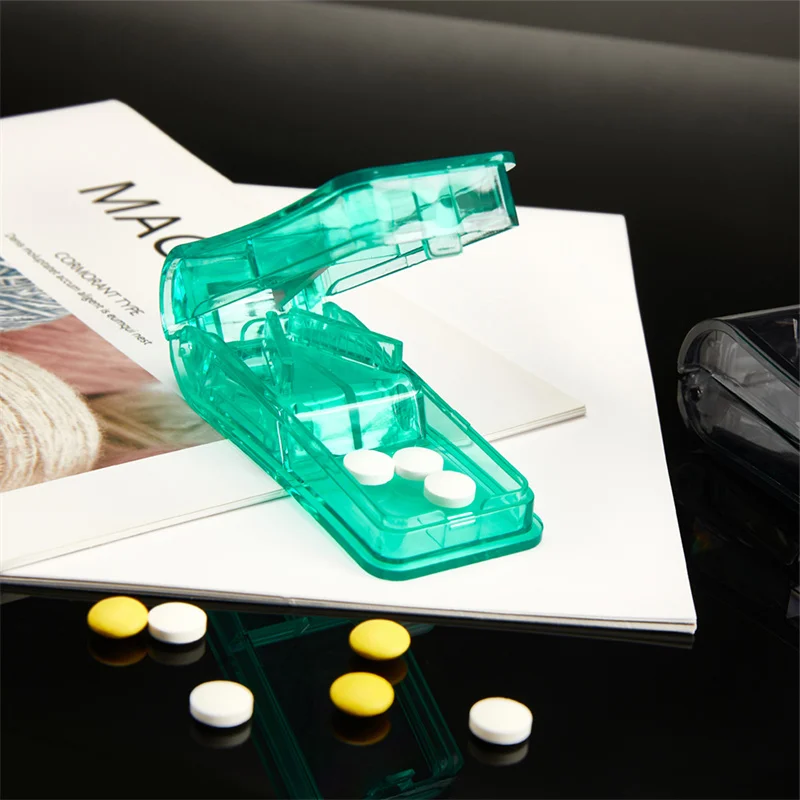 Pilulku Fréza Užitočné Prípade Brúska Delič Poli Medicíny Prenosný Box Splitter Držiteľ Drog Medicíny Tablety Tablet Fréza Pilulku Splitter