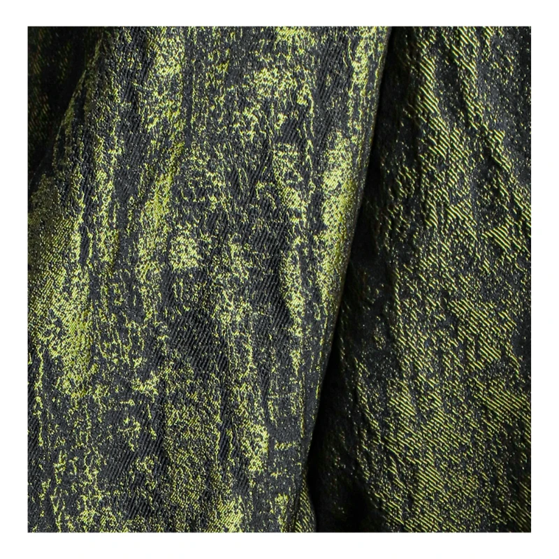 Žakárové Tkaniny Zelená Retro Textúra Skladaný Bunda Oblečenie Dizajnér Handričkou Oblečenie Diy Šitie Metrov Rayon Polyester Materiál