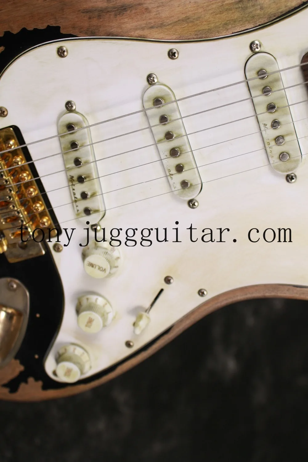  Limited Edition Black 1 JohnCruz Masterbuilt Ťažké Relikvie Elektrická Gitara vo Veku hardvéru Nitrolacquer Farba