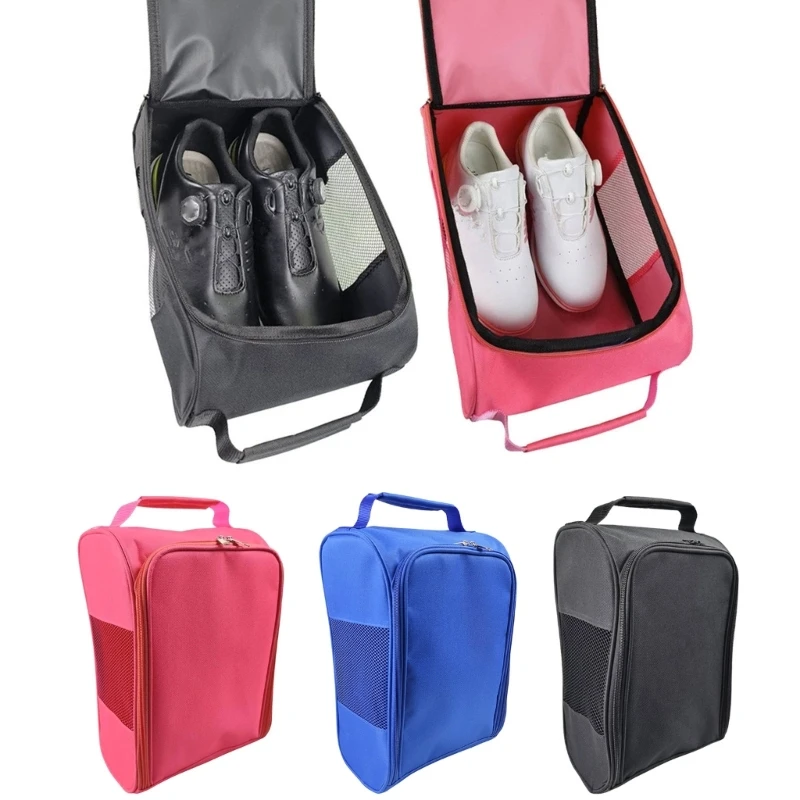 Golf Shoe Bag pre Cestovanie na Zips Športová Topánka Taška s Ventilácie Ponožky-Tees,Prenosné Športové Topánky Skladovanie Taška