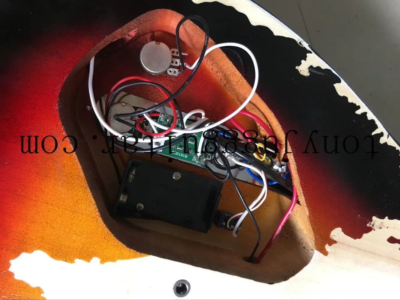 Majster Postavený Andy Summers Hold Ťažké Relikvie Vintage Sunburst TL Elektrická Gitara Aktívnych Vodičov,Humbucker Krku Pickup