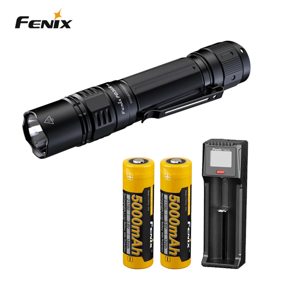 Fenix PD36R Pro 2800 Lúmenov Nabíjacie Taktické Svietidlo + fenix 2X5000mah batérie +D2 nabíjačky