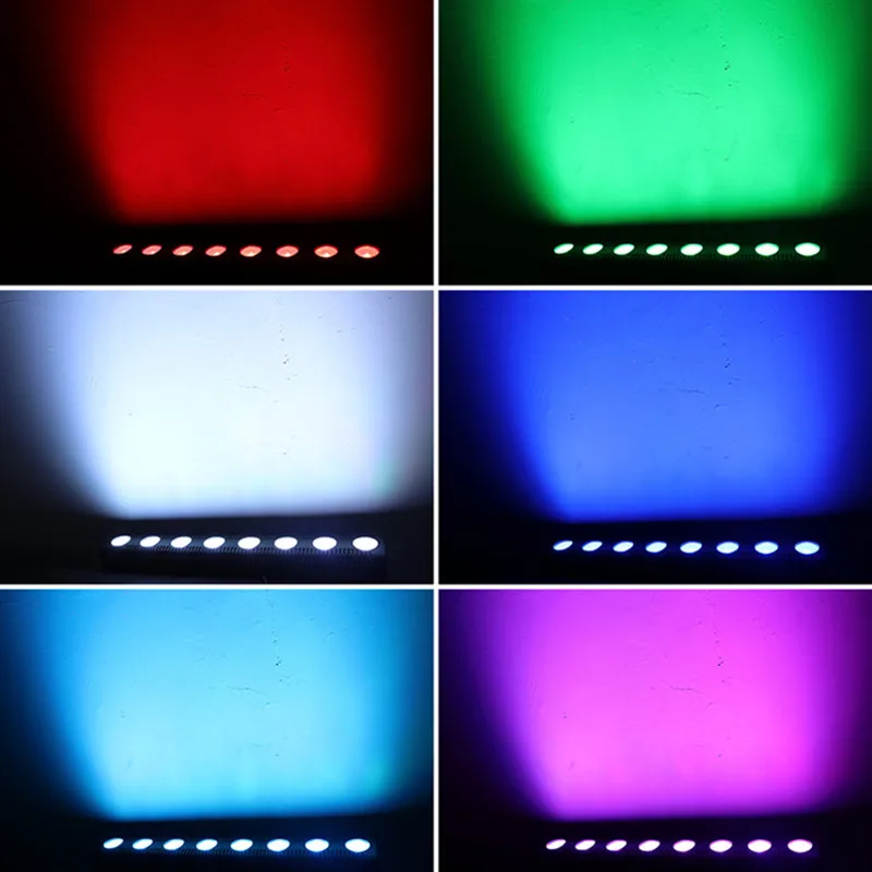8 RGBW LED 4IN1 DMX Stenu Umývanie Lampa DJ, Disco Party Osvetlenie Fáze Svetelný Efekt pre Tanečný Bar Dovolenku Svadba, Vianoce, Halloween Dekor