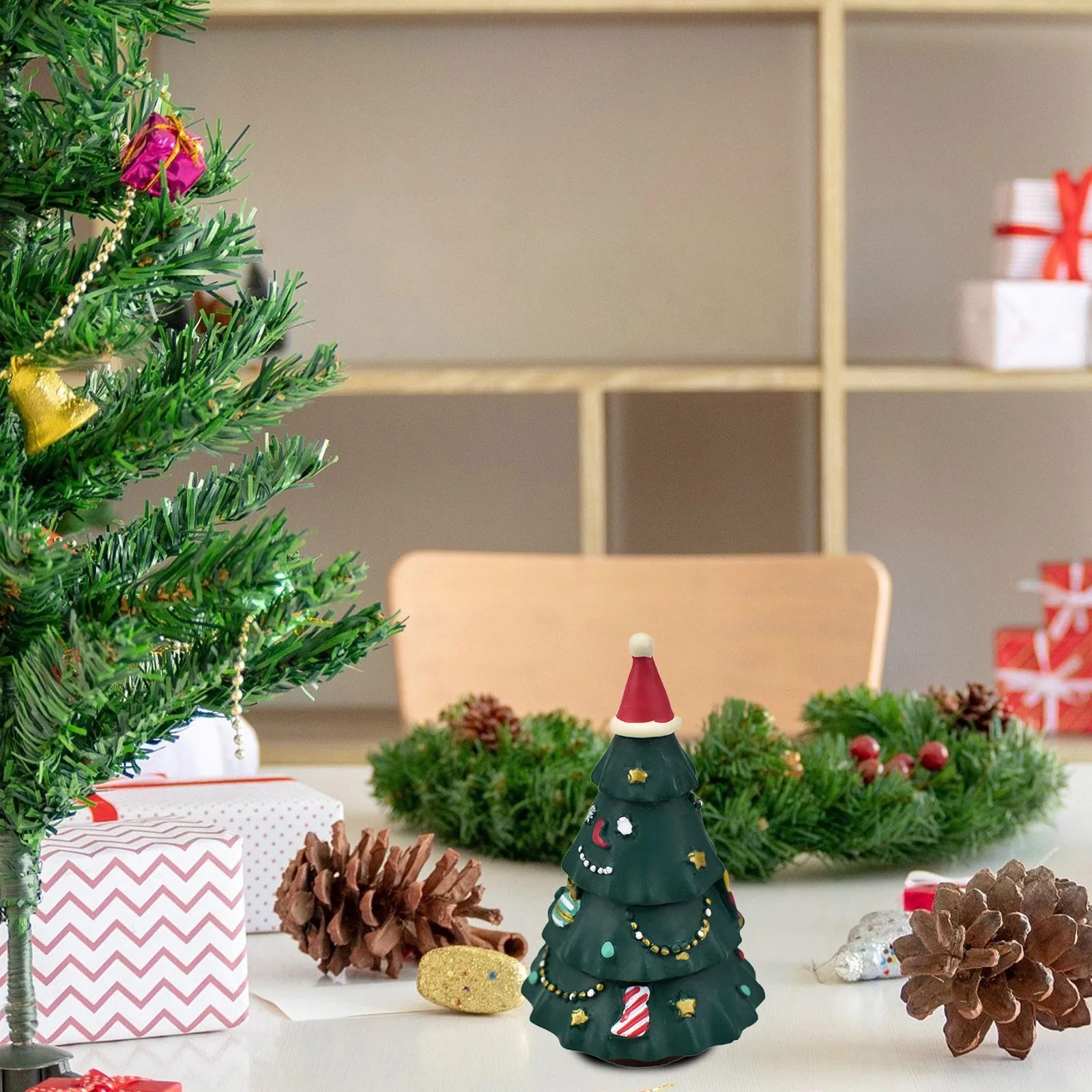 Mini Umelý Vianočný Stromček Živice Remesiel Stola Ozdoby, Vianočné Dekorácie Domov Festival Dekor Darček Vianočný Večierok Dodávky
