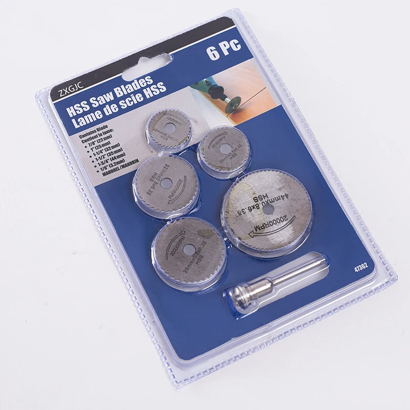 6Pcs Mini kotúčová Píla Čepeľ Hss Rezanie Disk Rotačné Vŕtanie Nástroj Príslušenstvo Pre Dreva, Plastu A Hliníka