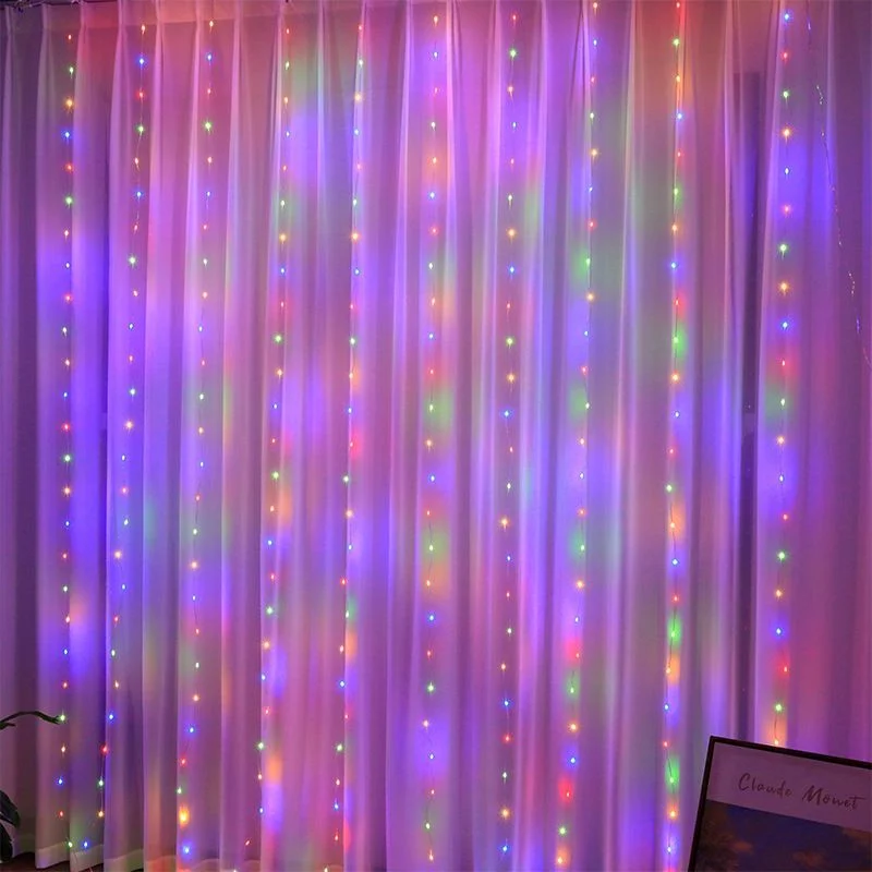 3x1/3x2/3x3m LED Cencúľ String Svetlá na Vianočné Rozprávky Svetlá Garland Vonkajšie Domov Na Svadbu/Party/Záclony/Záhradné Dekorácie
