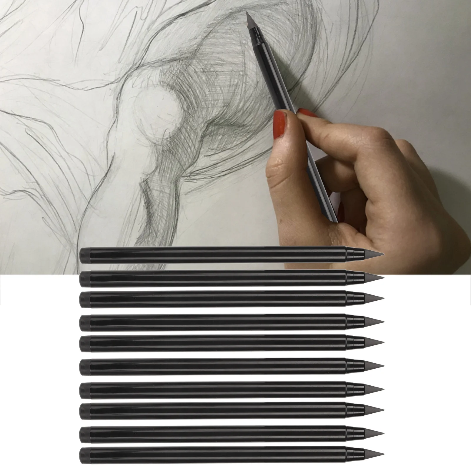 Nekonečné Ceruzka Neobmedzený Večný Ceruzka Opakovane Ľahká Váha S Gumu na Maľovanie