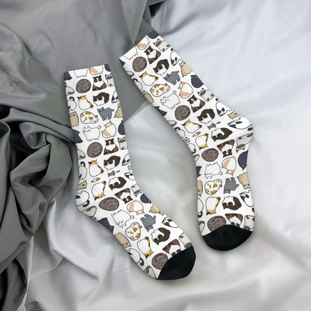 Všetky ročné obdobia Posádky Pančuchy Mačky Mačky Mačky Ponožky Harajuku Bežné Hip Hop Dlhé Ponožky Príslušenstvo pre Mužov, Ženy, Vianočné Darčeky