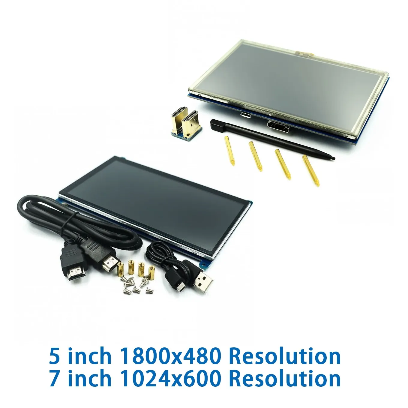 Raspberry Pi 3/4 5inch 7inch HDMI LCD displej 5inch 800x480 rozlíšenie HD 7inch 1024x600 UHD rozlíšením Kapacitný Dotykový Displej 