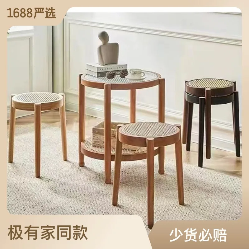Y-34 Y-35 Masívneho dreva Nordic malé okrúhle stolice domov, jedálne, stoličky, toaletný stolček jedálenský stoličku ratanový stôl stolička stolička obuvi s
