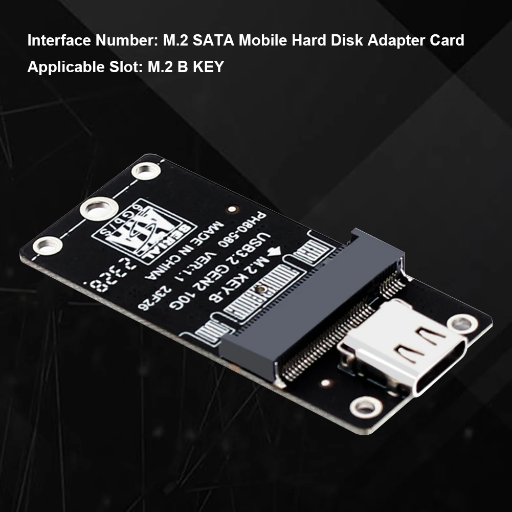 NGFF Na USB 3.2 Typ-C SATA SSD Stúpačky JMS583 Karty Adaptéra 10Gbps SSD Na USB 3.2 Converter M. 2 B Kľúč SATA3 6Gbps Podporu M2 SSD