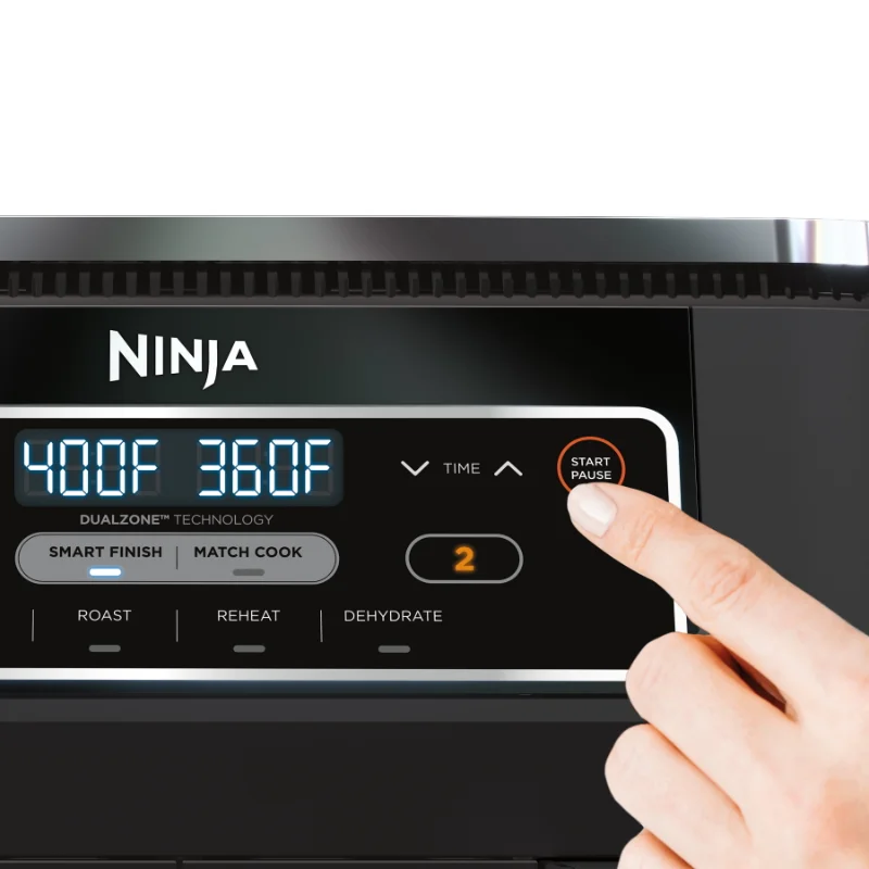 Ninja® Foodi® 4-v-1 8-Litrovú. 2-Kôš Vzduchu Fryer s DualZone™ Technológia - Vzduch, Smažiť, Pečené a viac