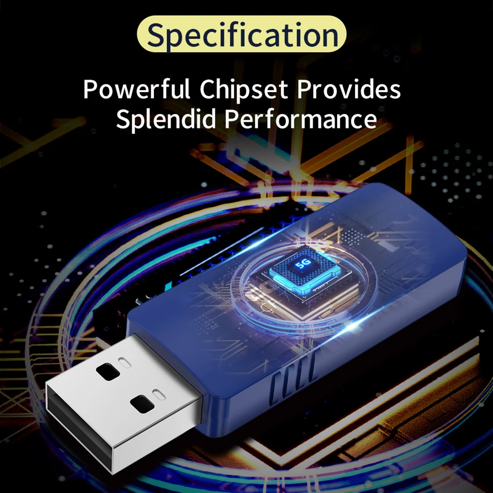 Vysoká Rýchlosť 1300Mbps dvojpásmový Bezdrôtový USB WiFi Adaptér RTL8822BU 2.4 G 5 ghz pripojenie Wlan, Bluetooth-Kompatibilné wifi Prijímač Sieťová Karta