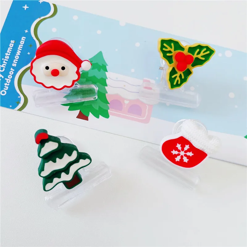 1pcs Vianočné Dekorácie Swallowtail Klip Test Papier Lístok Skladovanie Organizácie Malý Klip Snack Skladovanie Office kancelárske potreby