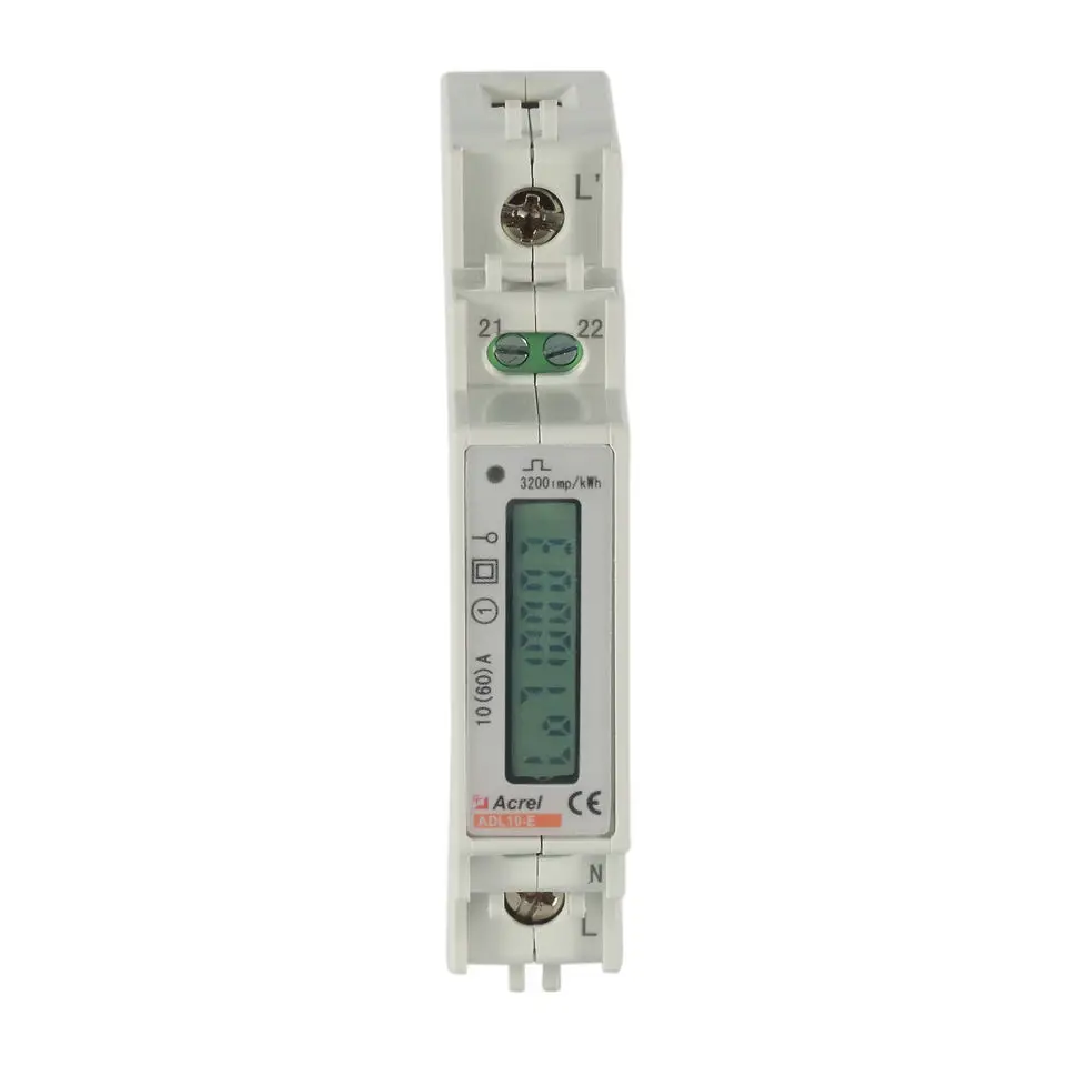 Acrel jednofázový Din lištu Elektrickej Energie Meter ADL10-E/C s LCD Displejom RS485 Komunikácia Pre PV Slnečnej Energie Opatrenie